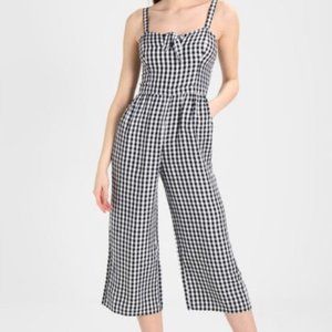 Gingham Wide Leg Jumpsuit